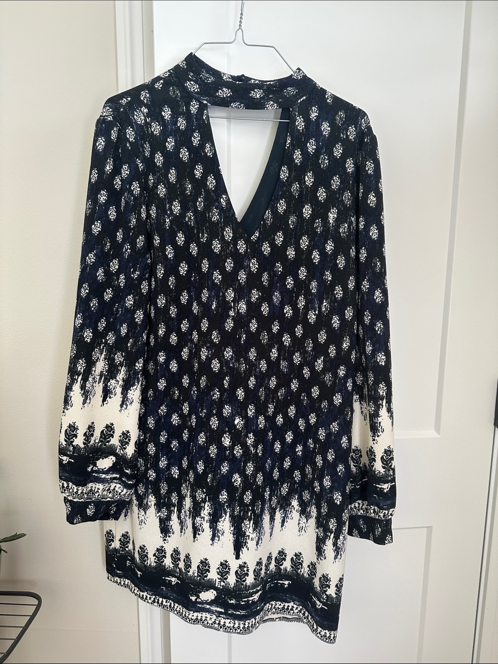 V-Neck Long Sleeve Dress